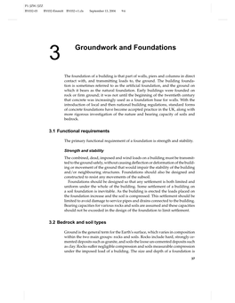 3 Groundwork and Foundations