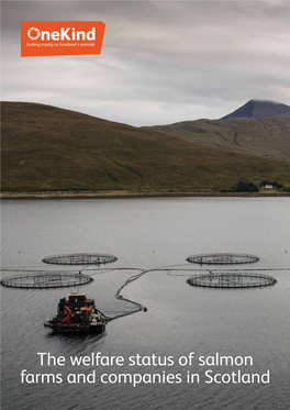 The Welfare Status of Salmon Farms and Companies in Scotland Contents