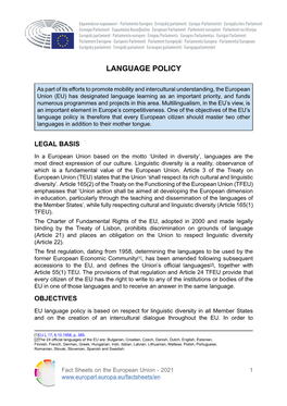 Language Policy