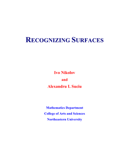 Recognizing Surfaces