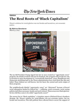 Black Capitalism’