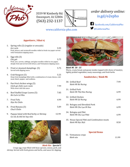 Regular Menu