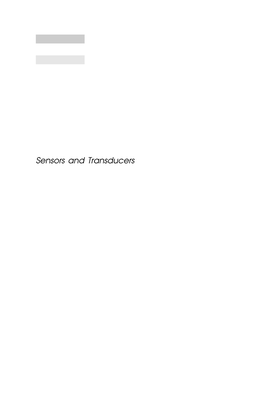 Sensors and Transducers