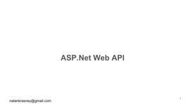 ASP.Net Web API