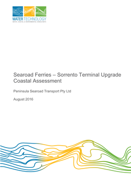 Searoad Ferries – Sorrento Terminal Upgrade Coastal Assessment