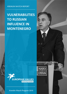 Vulnerabilities to Russian Influence in Montenegro
