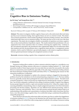 Cognitive Bias in Emissions Trading