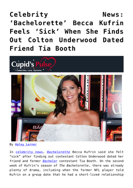 Becca Kufrin Feels ‘