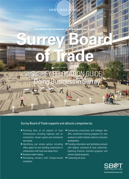 SURREY RELOCATION GUIDE: Doing Business in Surrey