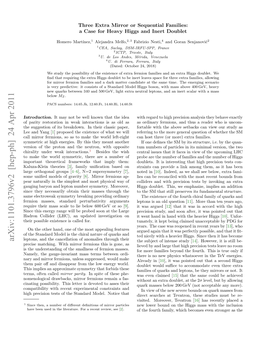 Three Extra Mirror Or Sequential Families: a Case for Heavy Higgs and Inert Doublet