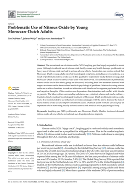 Problematic Use of Nitrous Oxide by Young Moroccan–Dutch Adults