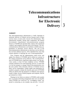 Telecommunications Infrastructure for Electronic Delivery 3