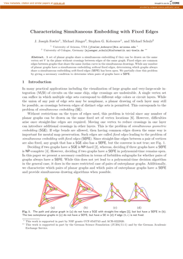 Characterizing Simultaneous Embedding with Fixed Edges