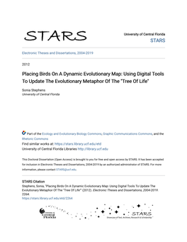 Placing Birds on a Dynamic Evolutionary Map: Using Digital Tools to Update the Evolutionary Metaphor of the 