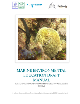 Marine Environmental Education Manual