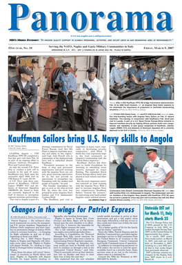 Kauffman Sailors Bring U.S. Navy Skills to Angola