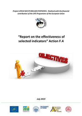 Report on the Effectiveness of Selected Indicators” Action F.4