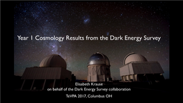 Year 1 Cosmology Results from the Dark Energy Survey
