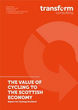 Value of Cycling to Scottish Economy