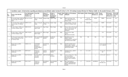 Consolidate Report of Instruction Regarding Proclaimed Person/Offender Under Section 83 of the Cr. P.C. of Relating Sessions D