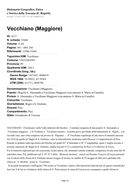 Vecchiano (Maggiore)