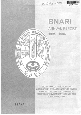 Please Be Aware That All of the Missing Pages in This Document Were Originally Blank Bnari Report 1995 -1996