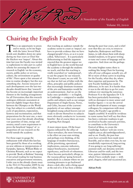 Chairing the English Faculty