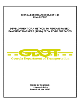 PAVEMENT MARKERS (Rpms) from ROAD SURFACES