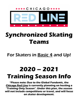 Synchronized Skating Teams 2020