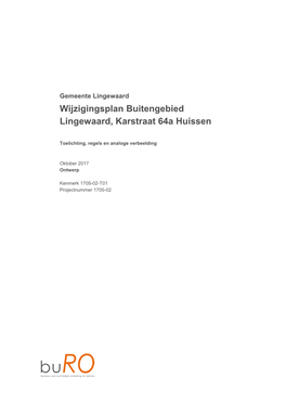 Wijzigingsplan Buitengebied Lingewaard, Karstraat 64A Huissen