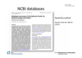 NCBI Databases