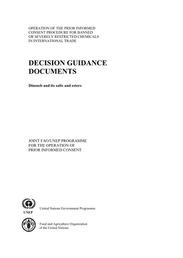 Decision Guidance Documents