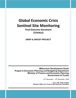 Tuvalu: Global Economic Crisis