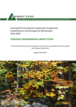 Strategic Environmental Impact Study