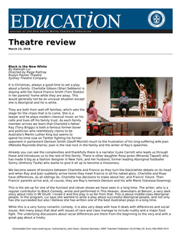 Theatre Review March 23, 2018