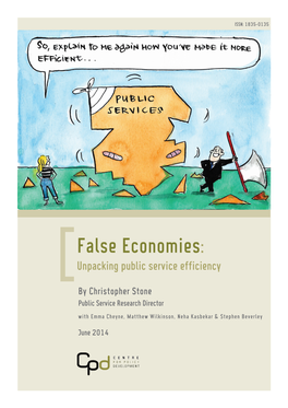 False Economies: Unpacking Public Service Efficiency