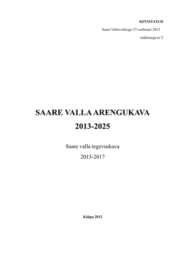 Saare Valla Arengukava 2013-2025