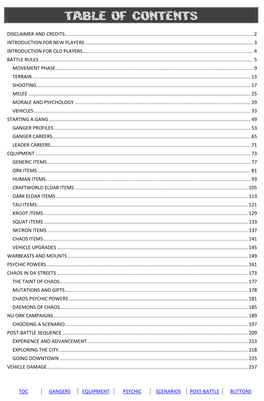 Table of Contents