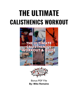 The Ultimate Calisthenics Workout