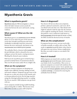 Myasthenia Gravis