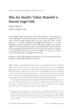 Why the World's Tallest Waterfall Is Named Angel Falls