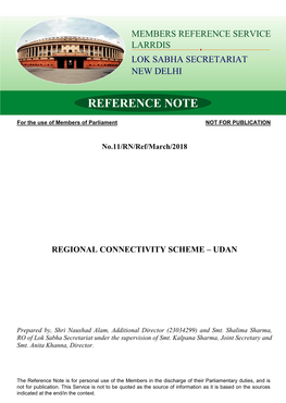 UDAN-Regional Connectivity Scheme