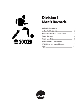 2013 NCAA Division I Men's Soccer Records