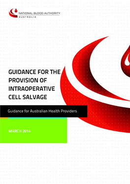 Guidance for the Provision of Intraoperative Cell Salvage