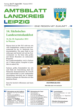 Amtsblatt Landkreis Leipzig EINE REGION MIT ZUKUNFT … 2827 14