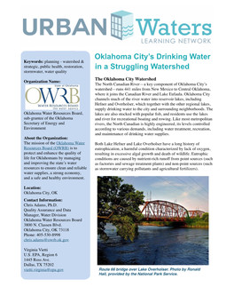 Oklahoma City's Drinking Water in a Struggling Watershed