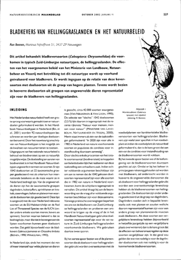 Bladkevers Van Hellinggraslanden En Het Natuurbeleid