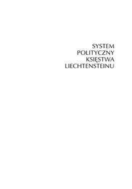 System Polityczny Księstwa Liechtensteinu