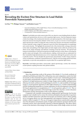 Revealing the Exciton Fine Structure in Lead Halide Perovskite Nanocrystals