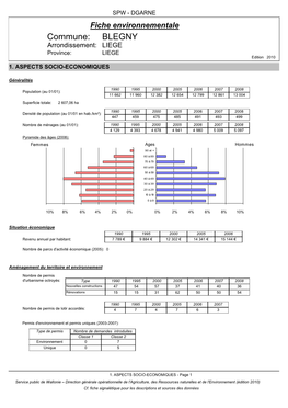 BLEGNY Arrondissement: LIEGE Province: LIEGE Edition 2010 1